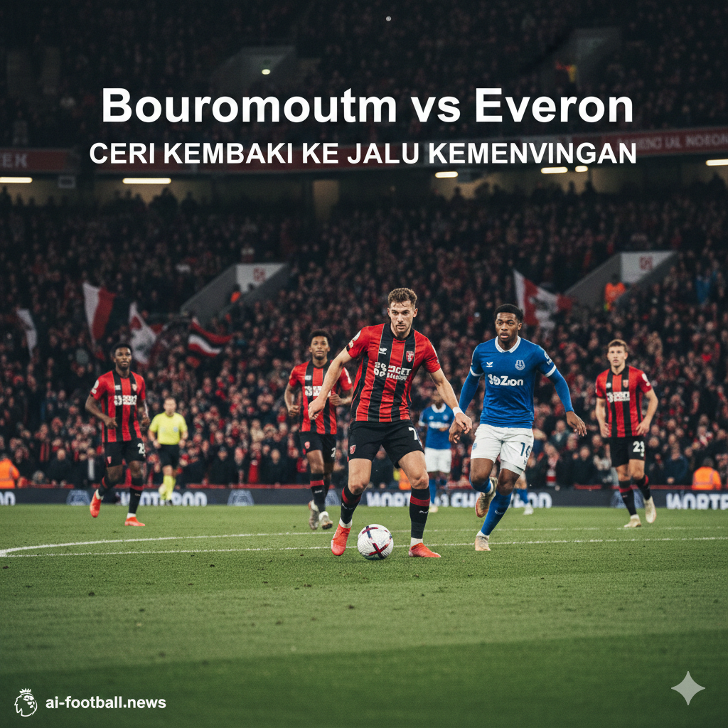 Sebuah gambar visual dinamis yang mewakili serunya pertandingan tengah pekan Liga Premier Inggris. Fokus utama adalah pada bola sepak dengan logo Liga Premier yang dikelilingi oleh bayangan atau siluet beberapa pemain dari tim-tim unggulan seperti Manchester City, Newcastle United, dan Aston Villa, yang diulas dalam artikel prediksi ini. Latar belakang harus menunjukkan suasana malam di stadion yang dipenuhi lampu sorot terang, memberikan kesan intensitas dan prediksi skor yang mendebarkan. Teks samar 'Prediksi Tengah Pekan' dalam bahasa Inggris atau Indonesia dapat diintegrasikan secara artistik di bagian atas atau bawah gambar untuk memperkuat konten artikel.