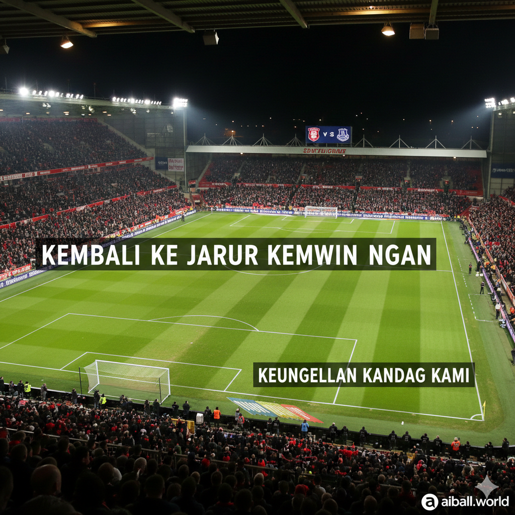 Toàn cảnh sân vận động Vitality của Bournemouth dưới ánh đèn rực rỡ vào ban đêm. Góc chụp từ trên cao hoặc từ một góc khán đài nhìn xuống mặt sân, cho thấy sự chuẩn bị kỹ lưỡng cho trận đấu. Màu sắc chủ đạo là sự kết hợp giữa ánh đèn vàng ấm áp và sắc xanh của cỏ, cùng với các biểu ngữ cổ vũ màu đỏ đen của đội chủ nhà. Hình ảnh mang phong cách điện ảnh, truyền tải thông điệp về lợi thế sân nhà của Bournemouth - nơi Everton chưa từng giành chiến thắng trong nhiều năm. Bố cục rộng, cân đối, mang lại cảm giác quy mô và trang trọng cho bài phân tích.