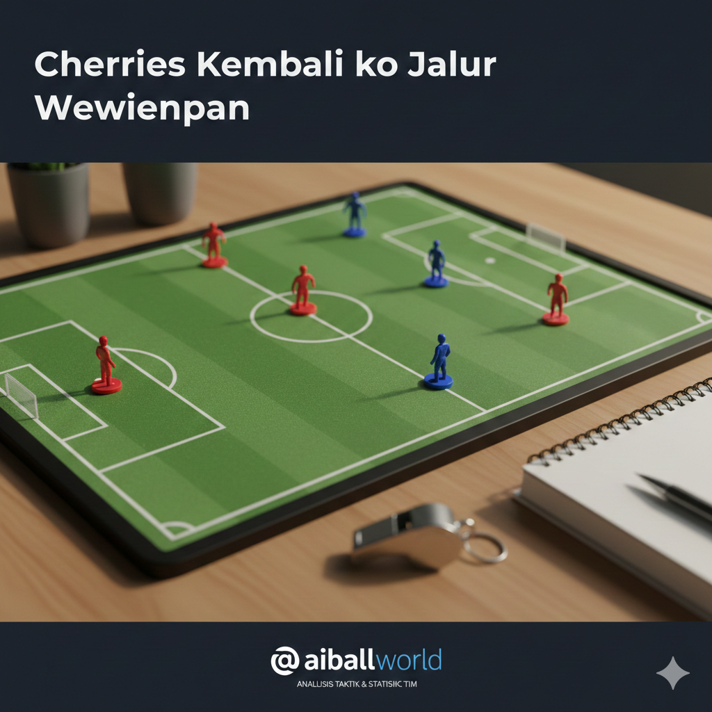 A detailed close-up of a tactical coaching board showing a football pitch layout with magnetic markers representing Bournemouth and Everton players. The composition is a top-down angled shot, with a whistle and a notebook on the side. The lighting is warm and focused, creating a professional analytical feel. The image emphasizes the strategic battle between Andoni Iraola and David Moyes, using a clean, modern aesthetic suitable for a sports news website.